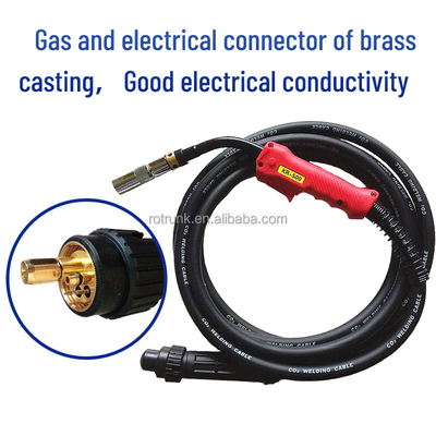 500A European Connector CO2 Gas Shielded Welding Torch for Portable Welding Equipment