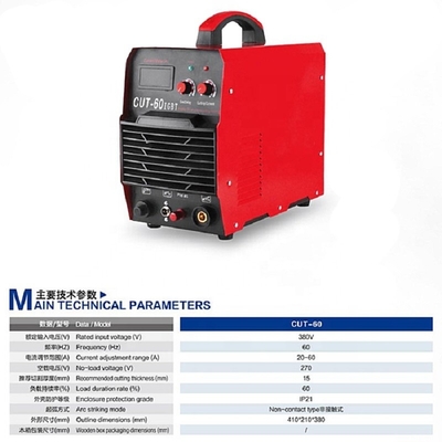 380V Plasma Cutting Machine 15mm Cutting Thickness CUT-60 for Metal Cutting 380X150X300 mm
