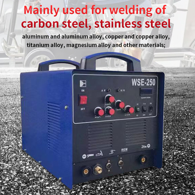220V Rated Input Inverter Controlled AC DC TIG Welder WSE250 with Air Cooling Motor