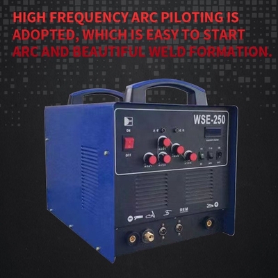 220V Rated Input Inverter Controlled AC DC TIG Welder WSE250 with Air Cooling Motor