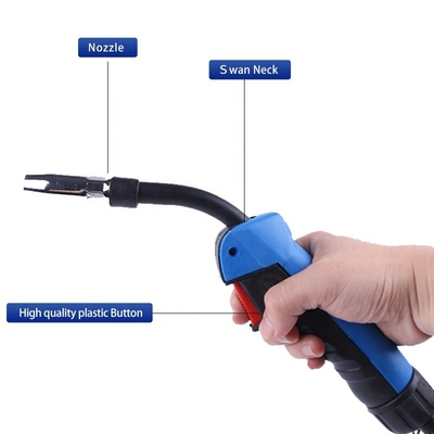 Customized 4m 5m 8m Cable Length Binzel Type CO2 Gas Air Cooled Mig Welding Torch 15AK
