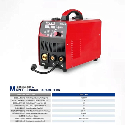 Easy to Operate MIG315 Inverter Welding Machine for Multi-function IGBT 4 in 1 ARC Welders