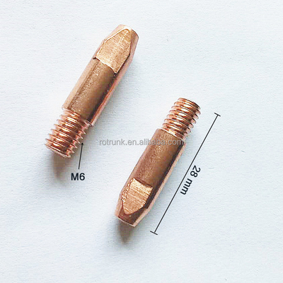 1.0mm Copper Contact Tip for Binzel Type 24KD CO2 MIG Torch Nozzle Protector Included