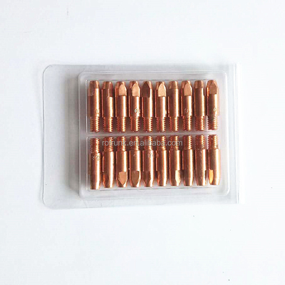 1.0mm Copper Contact Tip for Binzel Type 24KD CO2 MIG Torch Nozzle Protector Included