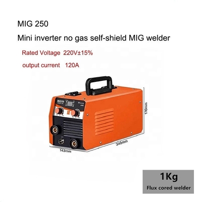 120A Flux Cored Wire Mini Inverter No Gas Self-Shield MIG Welding Machine MIG 200