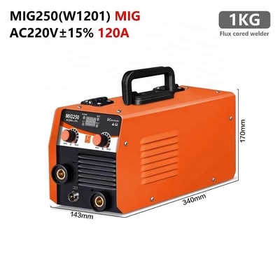 2021 Mini Mig Welding Machine MIG250 No Gas Self-Shield Flux Cored Wire 120A Inverter