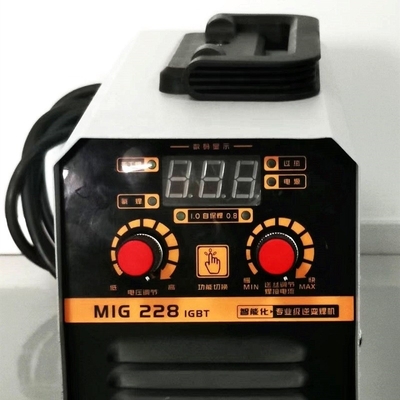 IGBT Inverter Arc Welding Machine MIG228 and Gasless Wire Feeding Speed of 10 m/min