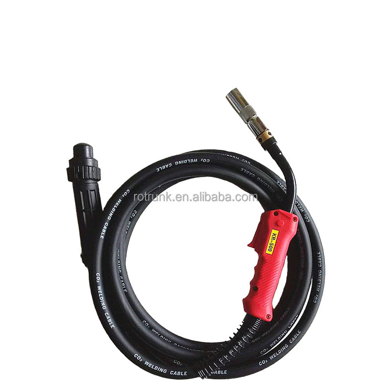 500A European Connector CO2 Gas Shielded Welding Torch for Portable Welding Equipment
