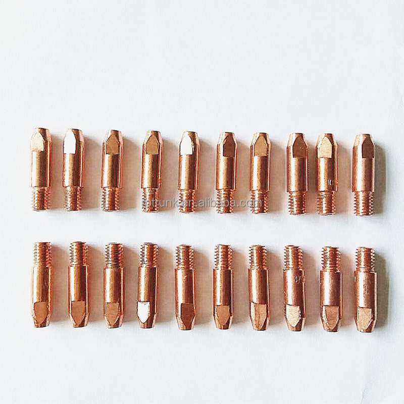 1.0mm Copper Contact Tip for Binzel Type 24KD CO2 MIG Torch Nozzle Protector Included
